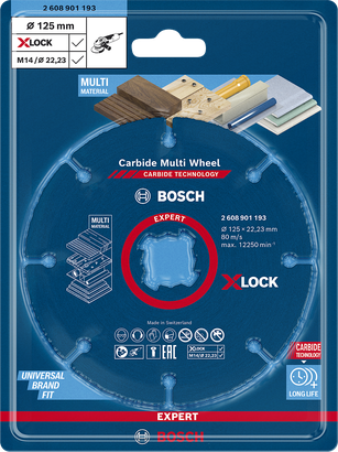 Bosch Carbide Multi Wheel X-LOCK 125 毫米切割片